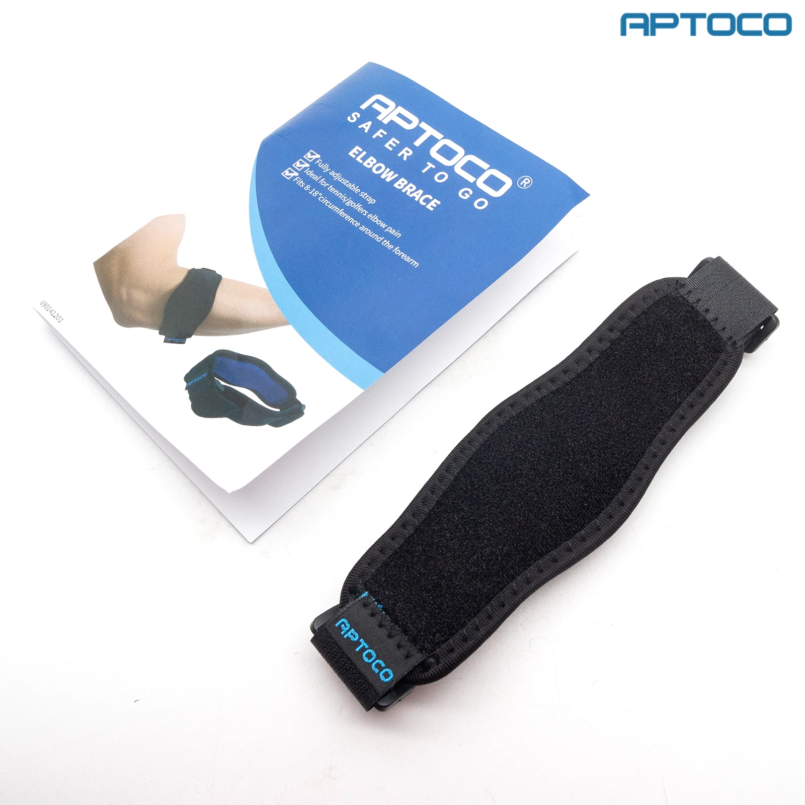 Aptoco Sports Safety Nylon Elastic Elbow Brace Sleeve Basketball Shooting Pads for Tennis Absorb Sweat Lateral Pain Protection