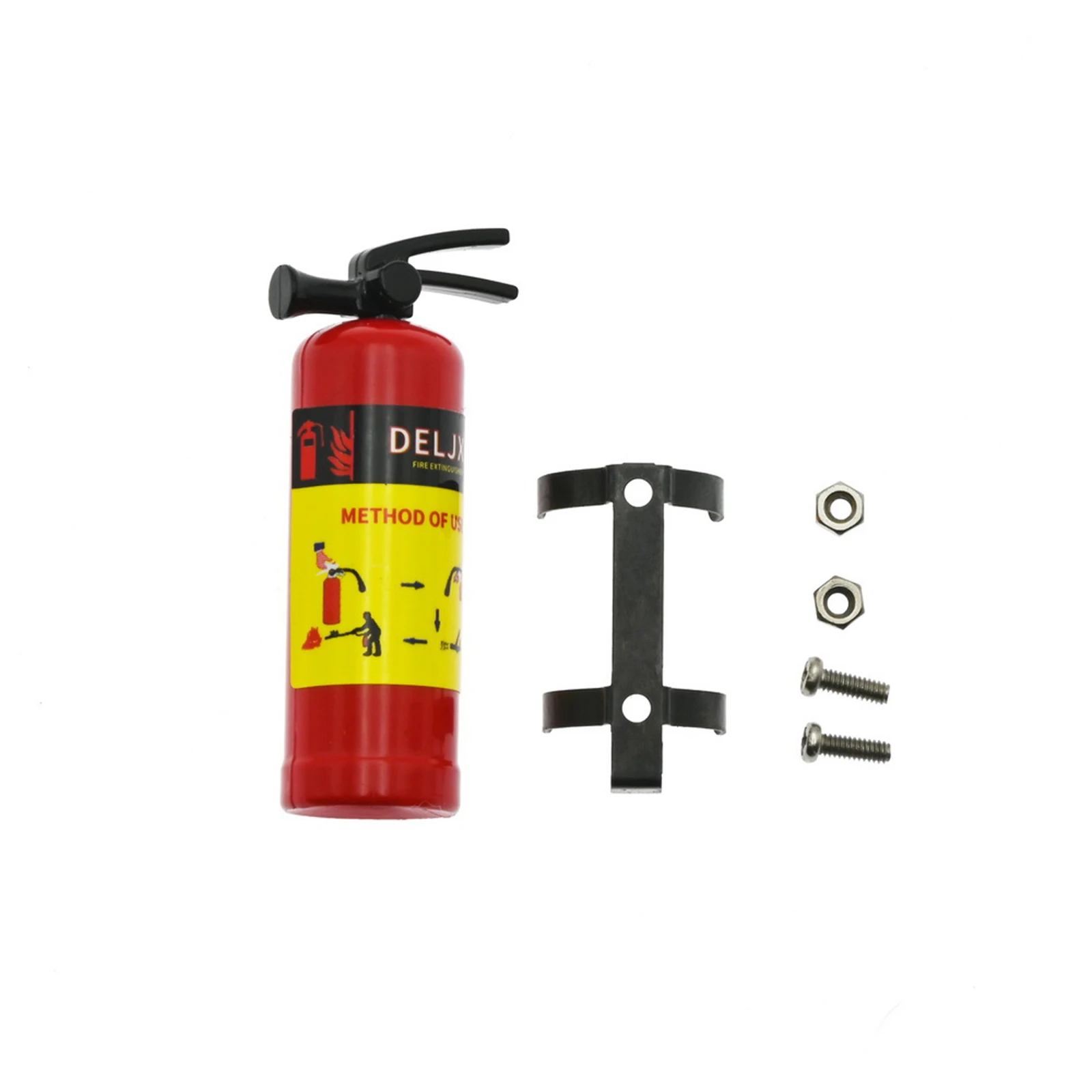 

Mini Fire Extinguisher With Decorative Sticker Climbing Car Accessories for AXIAL SCX10 TRX-4 WPL MN Series