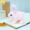 Cute Funny Interactive Electronic Pet Rabbit Toy With Sound Motion Function Perfect Gift For Kids Desktop Decoration 4