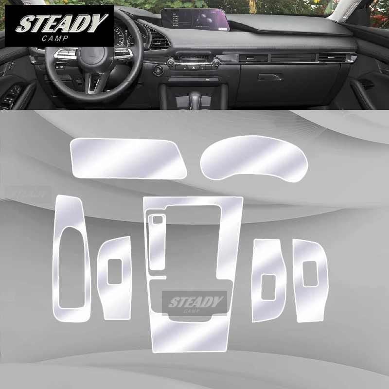 Anti-scratch TPU Protector Film For Chery Exeed VX | SUPER CHERY カーインテリア センターコンソールTPU保護フィルム。 Chery Exeed VX 2021-2022用