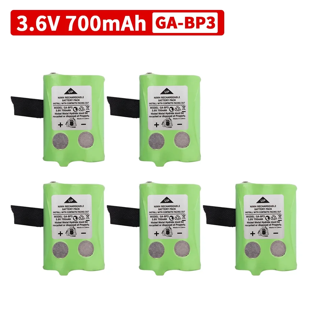 2-Pack BP-38 Battery Replacement For Uniden GMRS/FRS Two-Way Radios - 4.8V 700mAh Ni-MH, Compatible With BP-40