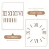 1 Set Quartz Clock Numerals Accessories Arabic Number Roman Numerals Clock Parts Handmade Material Restore Digital Repair Tools 5