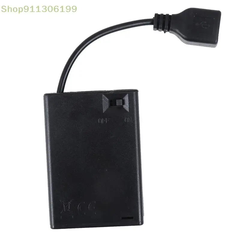 1pcs 3*AA 65x45x15mm Battery Case USB Port Building Blocks LED Light Kit Switch