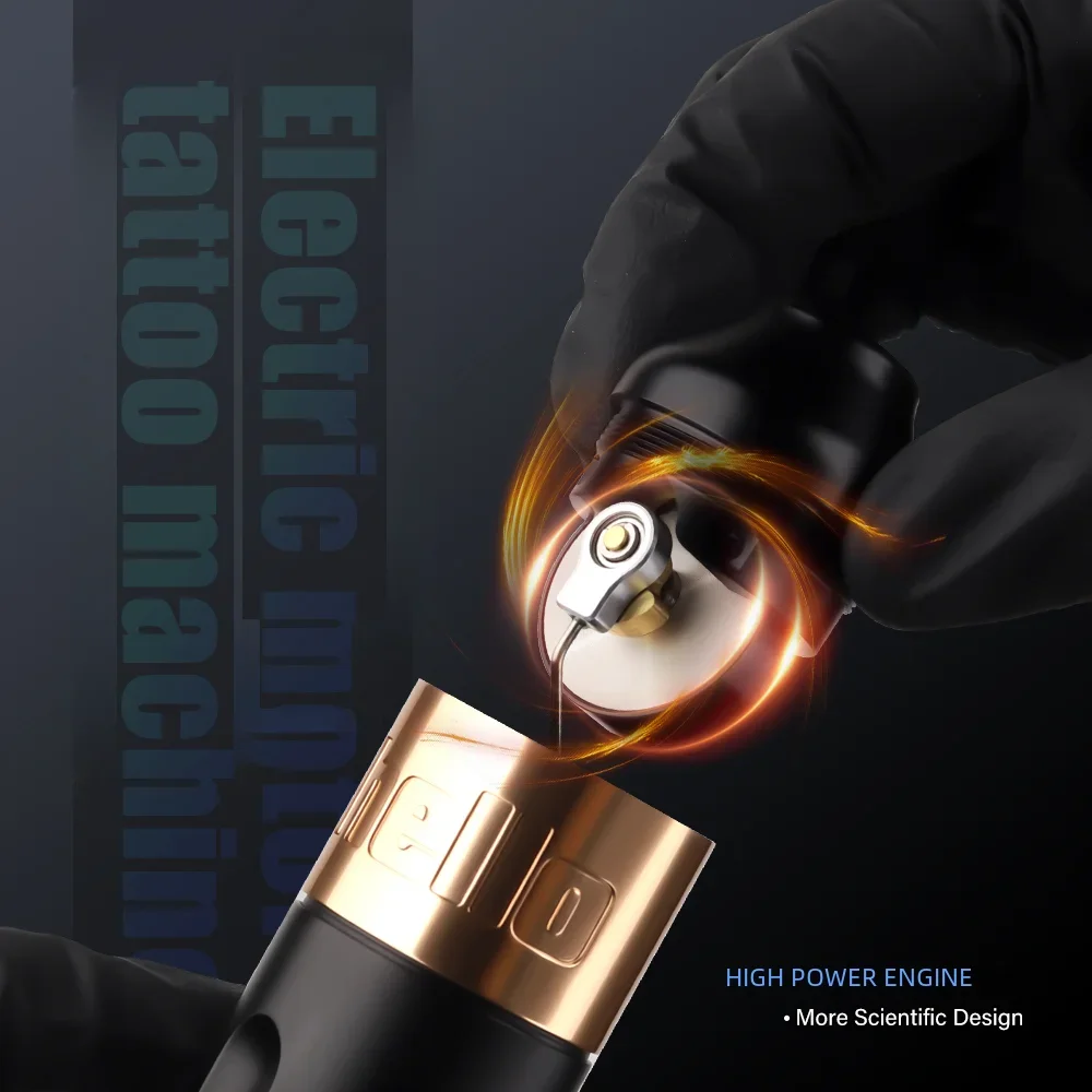 タトゥーマシン　ワイヤレス　GOLD ambition tattoo DHM TATTOO SUPPLY / 【Ambition】 Zetton Wireless Tattoo