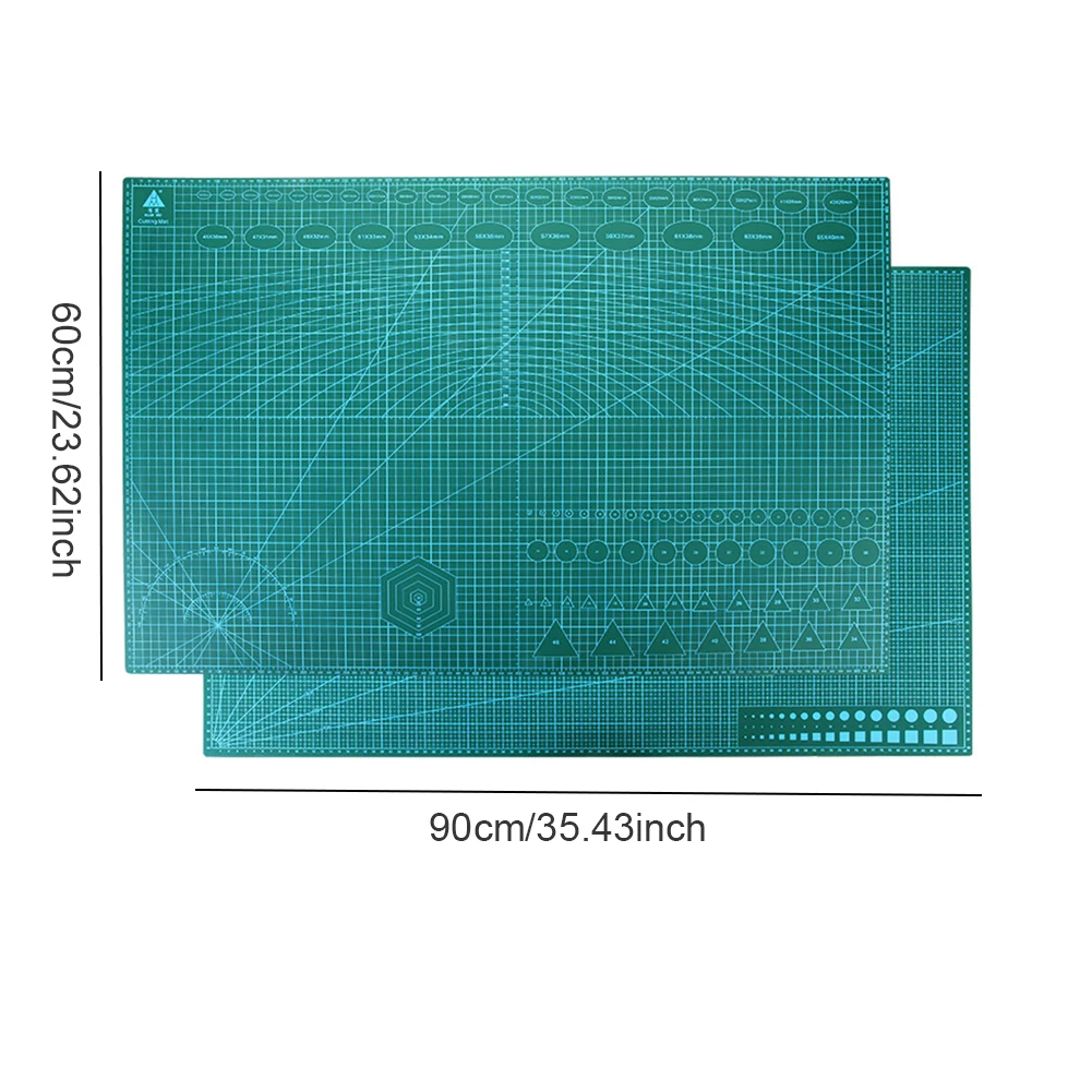 A1 90x60cm Self-Healing Cutting Pad Double-Sided Gridded PVC Cutter Board for Craft Sewing Quilting Scrapbooking Leather New ﻿