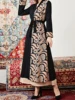 Elegant Floral Print Maxi Dress with Bell Sleeves and Waist Tie for Women Perfect for Any Occasion and Season 1