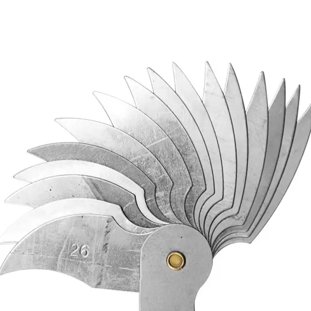 Calibro Per Raggio In Acciaio Inox - Misuratore Convesso/Concavo Per Utensili E Stampi - Foto 4