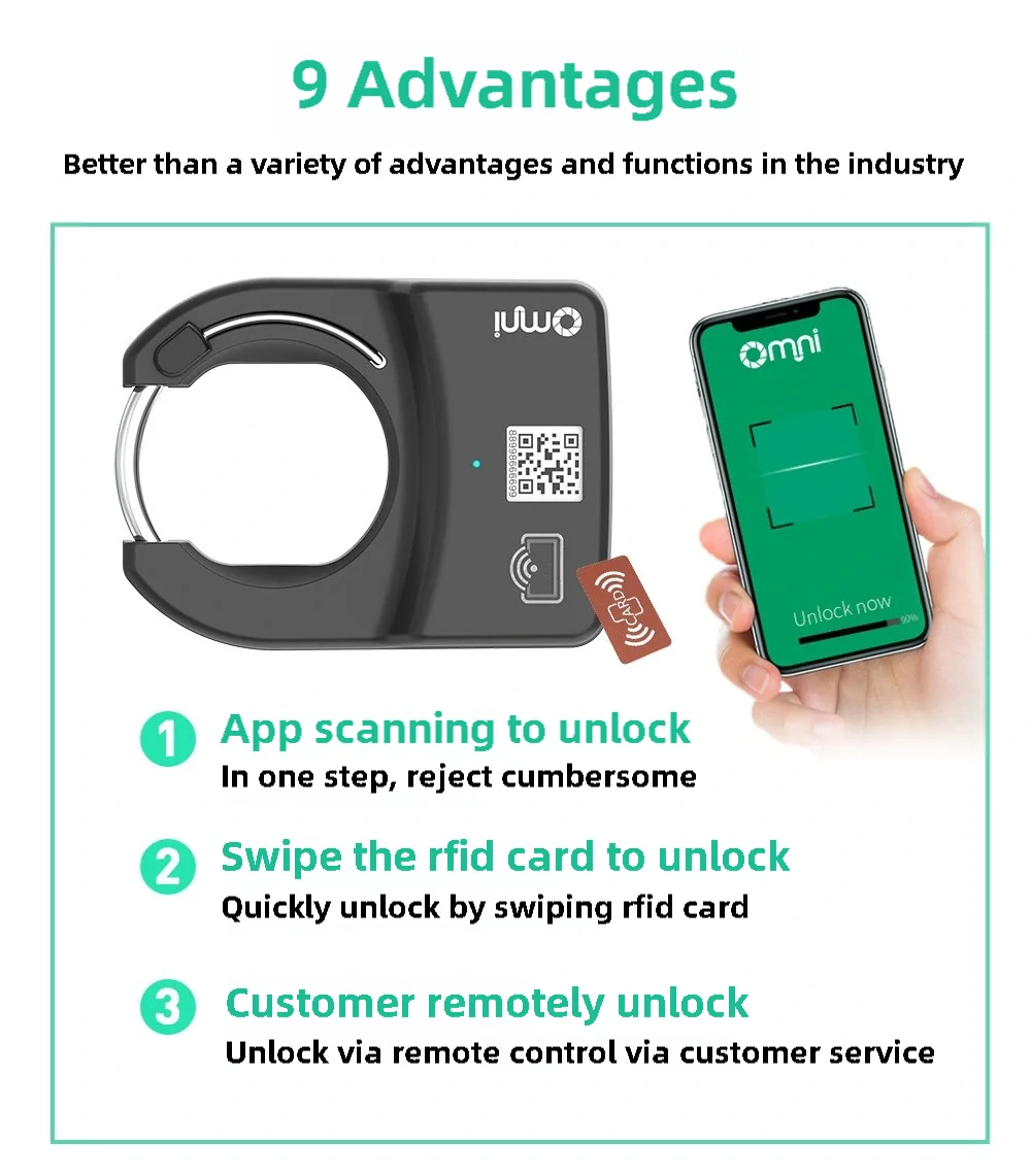 Bike Share QR Unlock IP67 Waterproof Bike Share Smart Lock App Server Control Anti-theft Lock 4g Global Positioning System