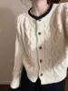 Thiened ort Knitted Bear Velvet Sweater Coat Women's Autumn Winter Lazy Small Size round Ne Open Cardigan Warm Fluffy O...