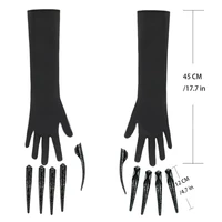 Scary Long Nails Gloves Cosplay Party Costume Accessories Halloween Party Gloves Roleplay Finger Nails Gloves F3MD 4