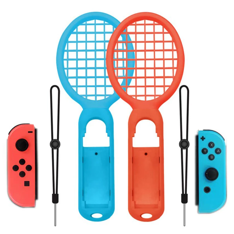 Nuovo Dropshipingracchetta Da Tennis Per Nintendo Switch Joy-Con Controller Accessori Gioco Mario Tennis Aces Blu E Rosso