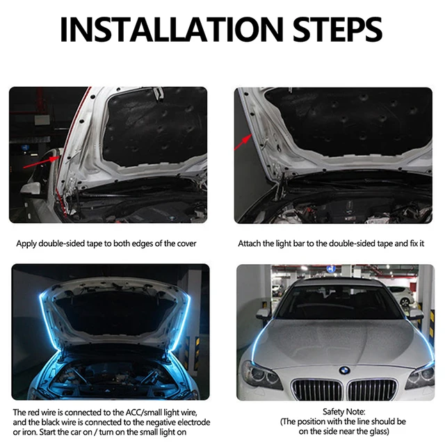 Lanksti LED automobilio gaubto šviesos juostelė - Image 2