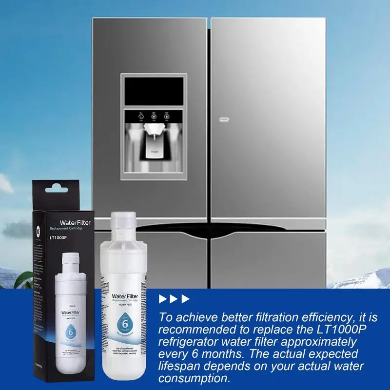Fridge Ice Maker Water Filter Ice And Water Fridge Filter Replacement for Home Kitchen for Most Refrigerators Reduces Chlorine