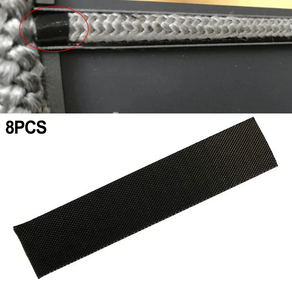 8pc Self-Adhesive Fireplace End Tape Glass Fabric Sealing Cord End 10*2.5cm High Temperature Resistance Stoves Parts,wood burning stove seal