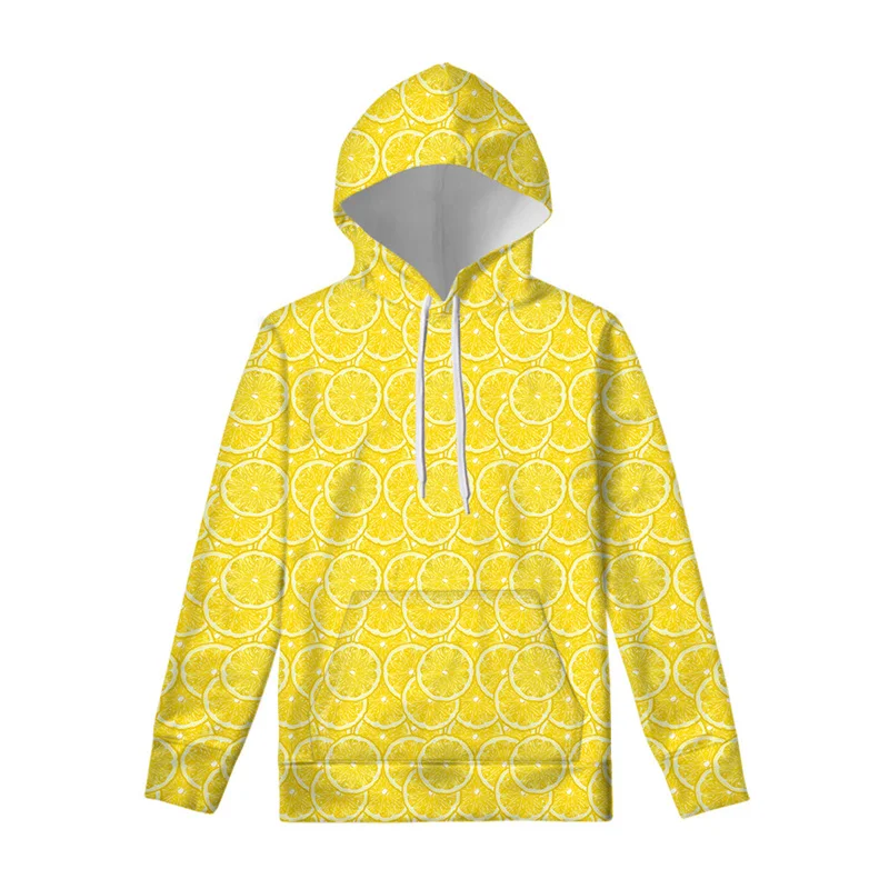 thumbnail image 1 of Sudadera con capucha con estampado 3D de limón y fruta, ropa para hombre, sudadera con capucha de dibujos animados genial para niños, jersey de manga larga, sudaderas informales de calle, 1 of 4