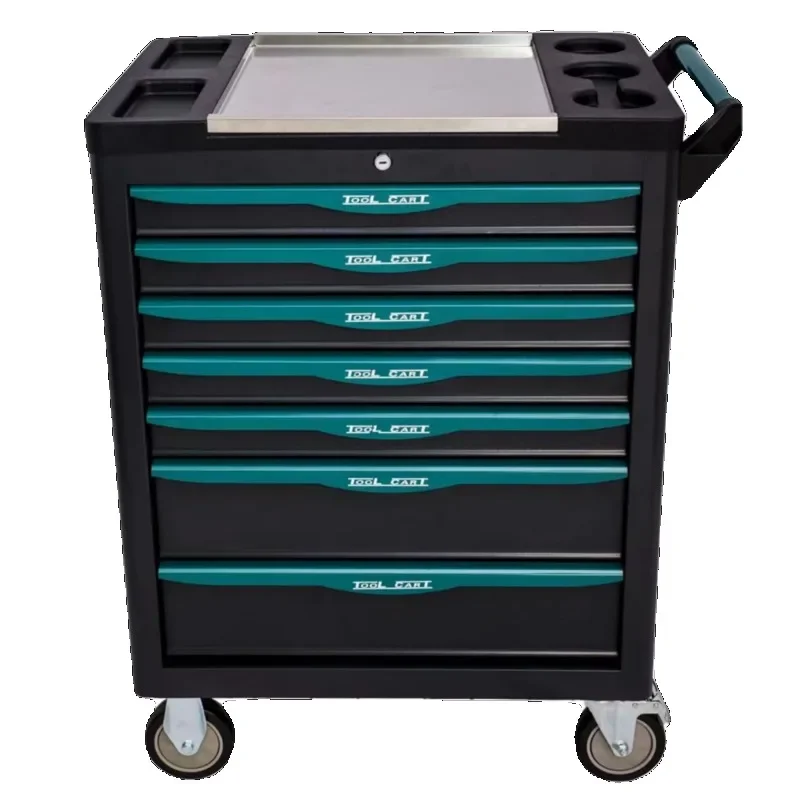 Workshop Modular Tool Cabinet Storage Professional Wheels Drawers Bench Drawer Metal Tool Cabinet Trolley Tool Arrangement 5