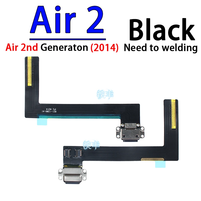 Usb Dock Connector Charging Port Connector Port Flex Cable for Ipad Air 1 2 3 4 5 1st 2nd 3rd 4th 5th Generation 2019 2020 2022