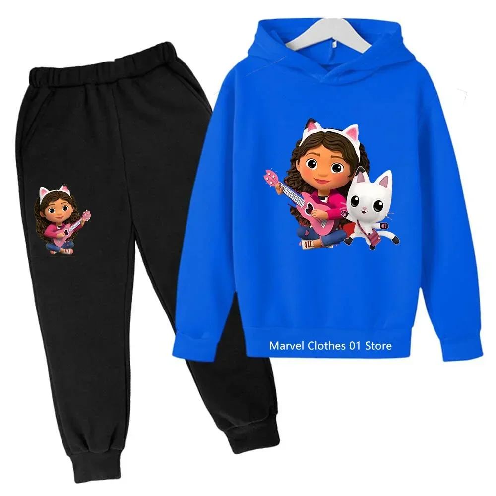 

Kids Gabbys Doll House Hoodie Girls Clothes Mirabel Hoodies Pants 2Pcs Sets cute Children Costume Kids Tracksuits