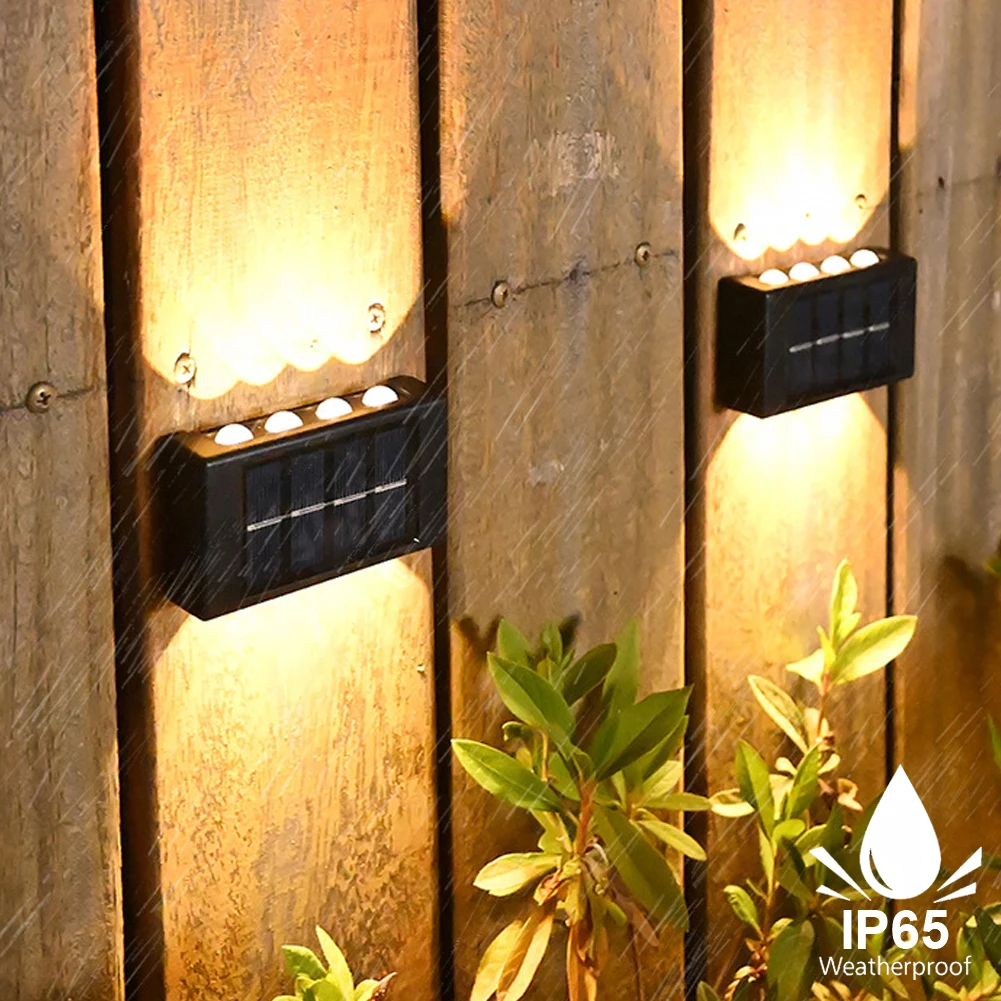 Solar Wall Light Outdoor Waterproof Balcony Wall Lights for Courtyard