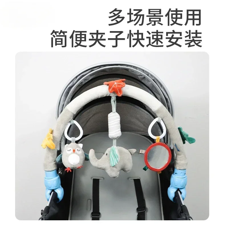 Baby Infant Newborn Crib Bell Rattles Toys 0-12 Months 0-1 Year Old Babies Toddler Stuff Car Seat bedbell Pendant Trolley Toys 2
