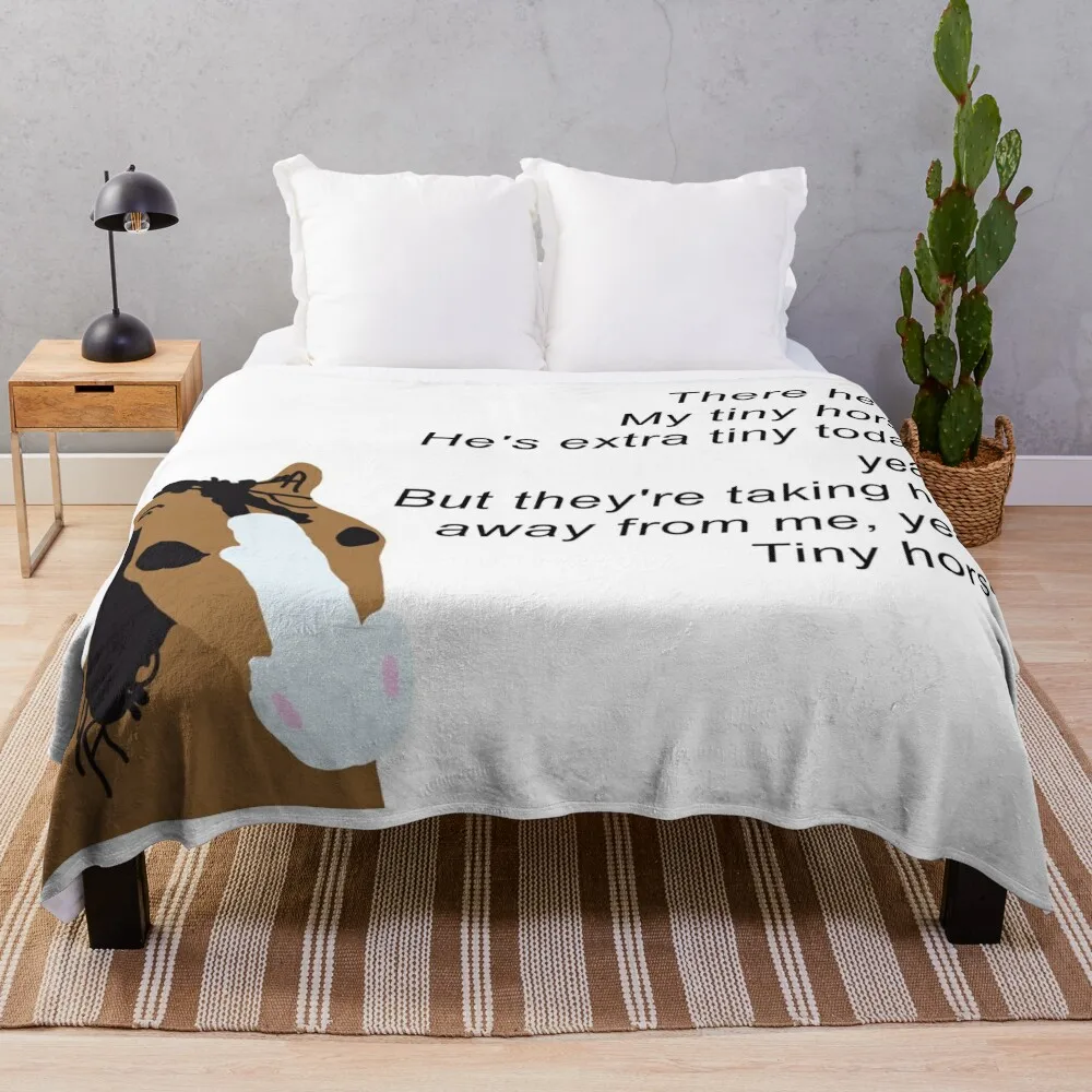 

Tiny Horse Timothee Chalamet snl Throw Blanket Luxury Throw Luxury Thicken Bed Fashionable Blankets