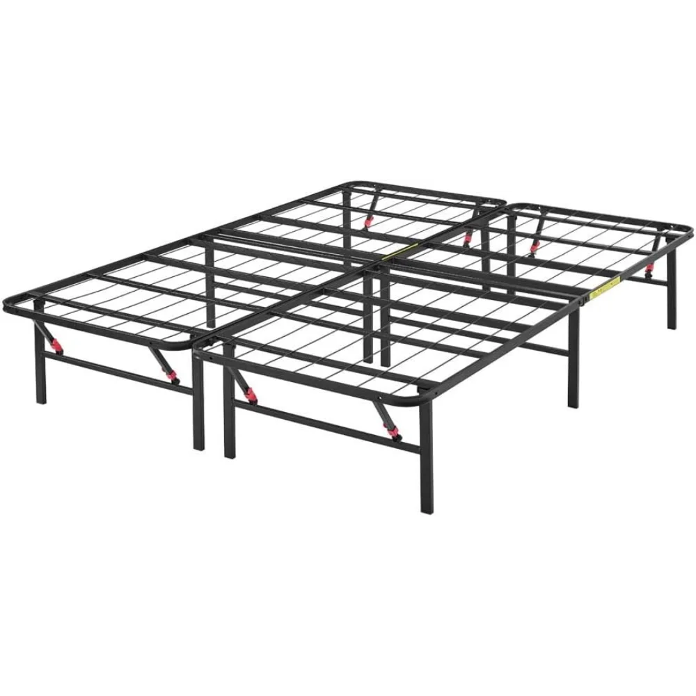 

Basics Foldable Metal Platform Bed Frame with Tool Free Setup, 14 Inches High,Black Full/Twin/Full/Queen/King optional