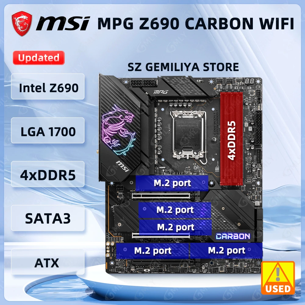 MSI MPG Z690 CARBON WIFI Motherboard LGA 1700 Intel Z690