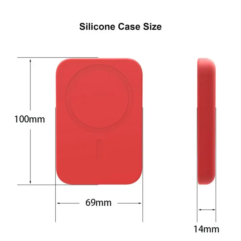 High Quality Silicone Protective Cover For Mag-safe Battery Pack Shell Wireless Charger Battery Pack Protective Ultrathin Case