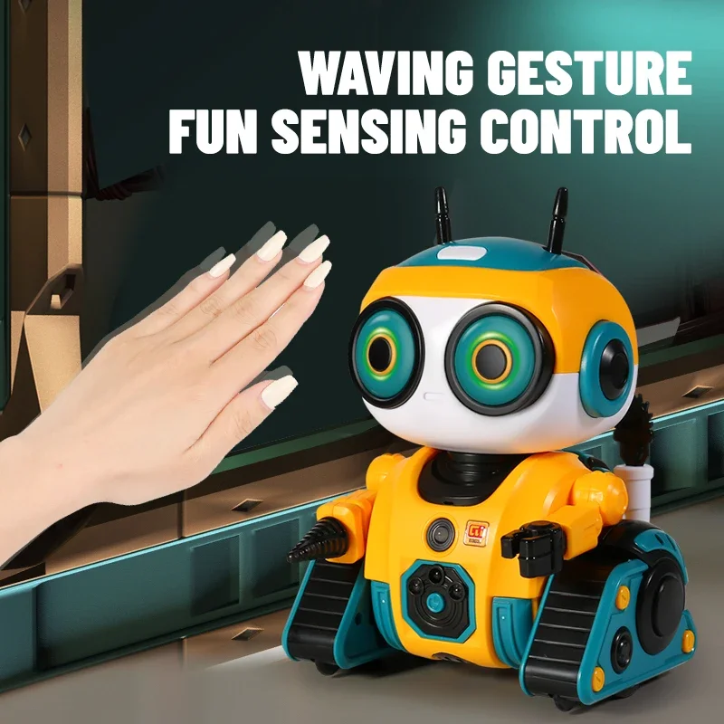 Rc Robot Kids Toy Remote Control Robot Intelligent Induction Interactive Dance Music Gesture Sensing Puzzle Robot Children Gift 3