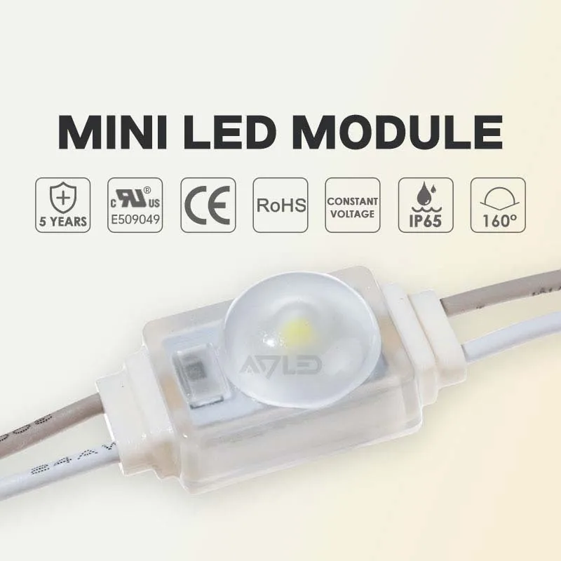 50PCS LED Module CONSTANTVOLTAGE IP65 Waterproof 160&deg;Beam Angle High Qualityenergy Efficient Can be Cutby Yourselff