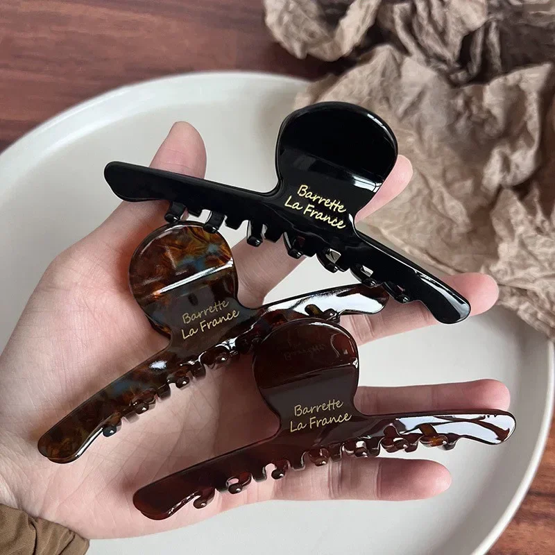 Frauen Acetat Leopard Haar Klaue Haar Krallen Chic Haarspangen Krabben Haarnadeln Styling Clips Mädchen Dame Kopfbedeckung Haar Zubehör