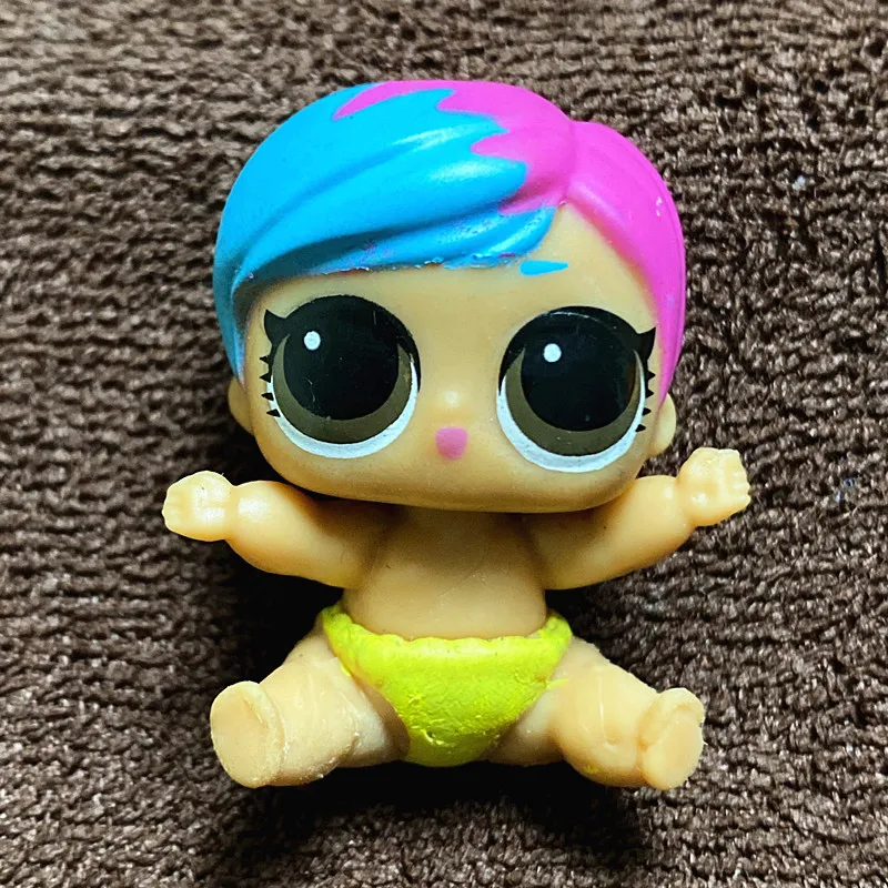 Choose LOLs Lils Sisters 4cm Baby Girl Boy Pet Dolls Little Sister Lols Baby Splatter Doll Kids Playing Toy Gift Change Color