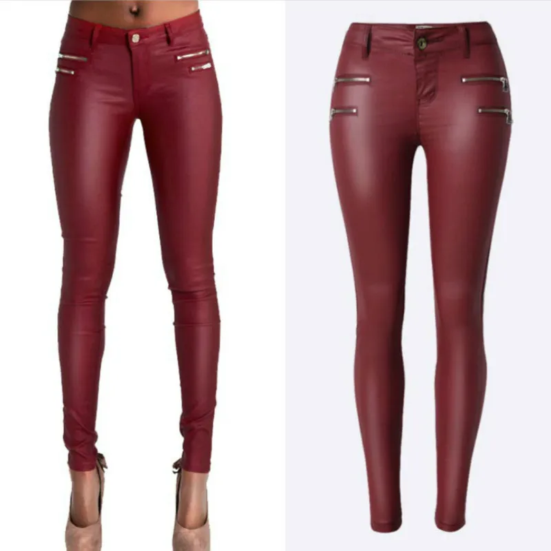 pantalones-de-cuero-pu-de-cintura-baja-para-mujer-jeans-ajustados-con-doble-cremallera-pantalones-de-realce-de-alta-elasticidad-para-mujer-color-rojo-vino