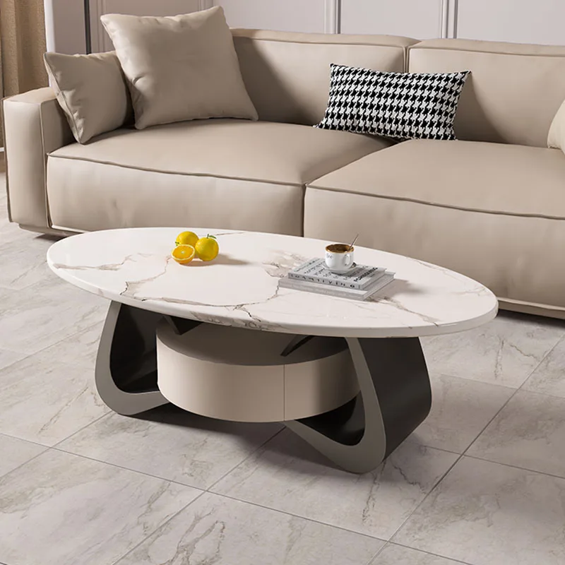 

Nordic Round Coffee Table Center Design Floor Storage High Corner Coffee Tables Elegant Mesa Centro Salon Nordic Furniture