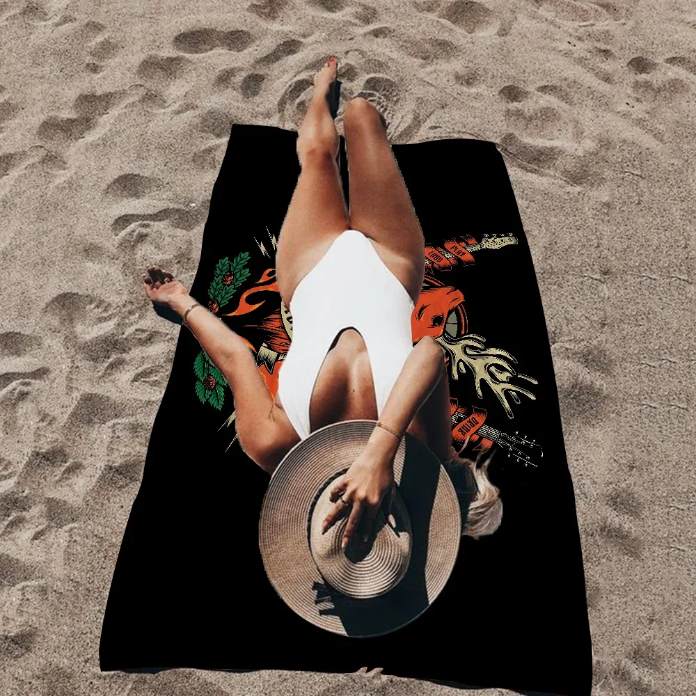 J-Jagermeister LOGO Big Microfiber Beach Towels Quick Dry Towel Sand Beach Towels Pool Towel for Travel Swim Pool Yoga 3