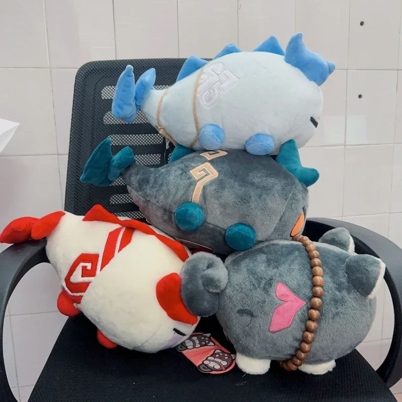 Original Official Game Arknights Anime Plushie Cosplay Cute Dragon Bubble Saga Ling Xi Nian Dango Plush Stuffed Doll Throw Gift