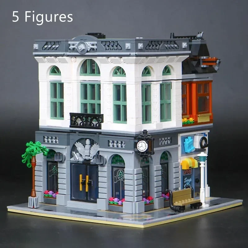 

2380PCS Brick Bank Building Blocks Bricks Birthday Christmas Gift Toys Compatible With 10251 15001