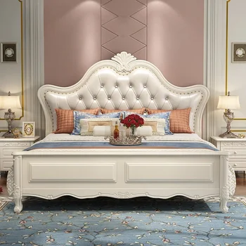 Storage Space Double Bed Frame Wooden Loft Adult Headboards Bed Bases Frames Loft Platform Camas De Dormitorio Home Furniture