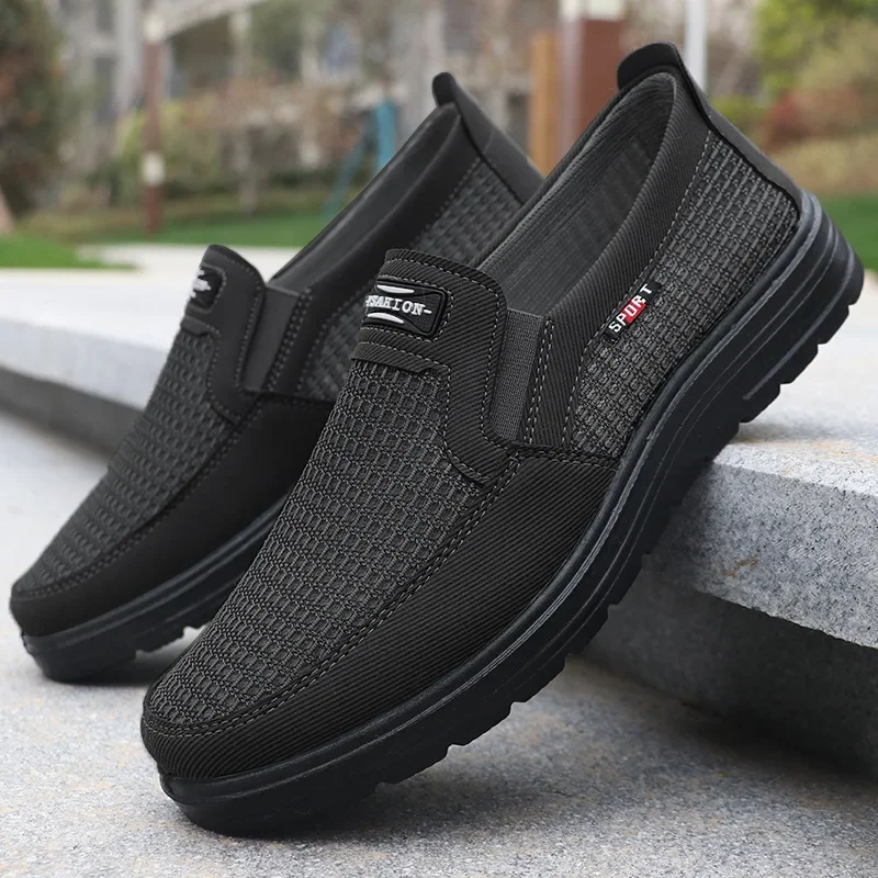 Lightweight Men Casual Shoes Canvas Shoes Wear-resistance Non-slip Mens Loafers Breathable Comfort Driving Shoes Zapato Hombre 3