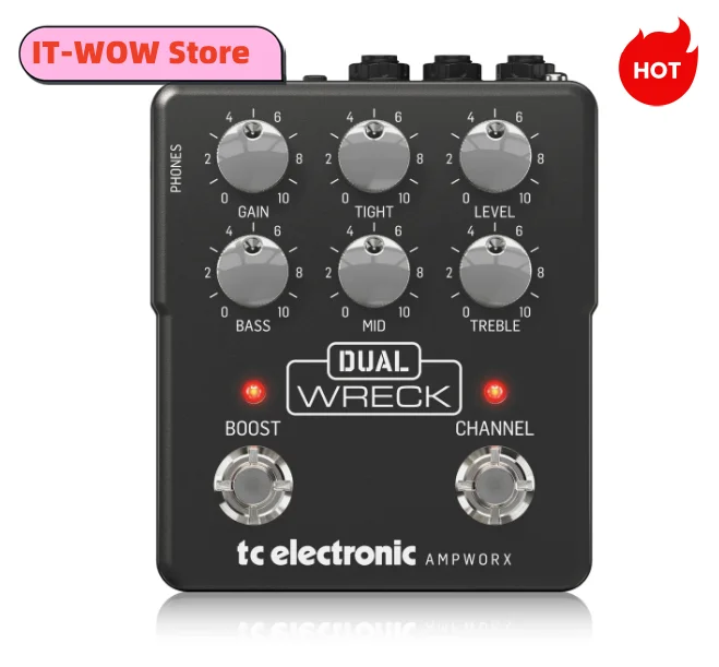 

Электронный двухканальный Предварительный усилитель TC для гитары с независимыми каналами управления для ди и наушников