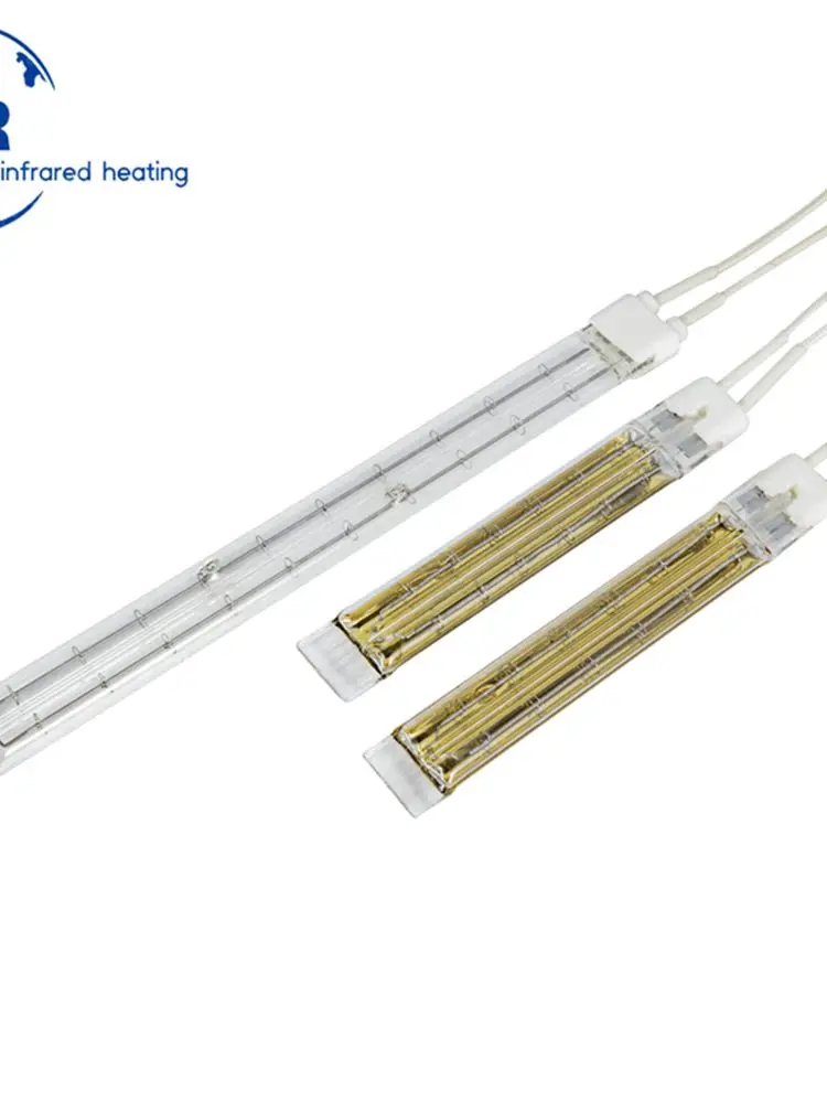 IR emitter infrared quartz heater lamp Gold Quartz infrared lamps heater  for Space Heating for industry systems