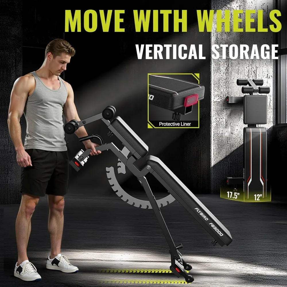 Foldable Strength Training Bench 6