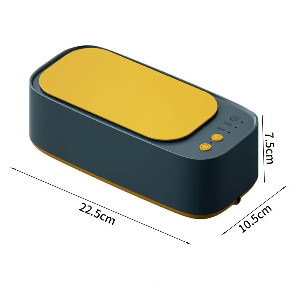 1 Set Comoda Lavatrice Portatile Per Gioielli Macchina Per La Pulizia Ad Ultrasuoni Detergente Per Lavaggio A Vibrazione Di Dimensioni Compatte