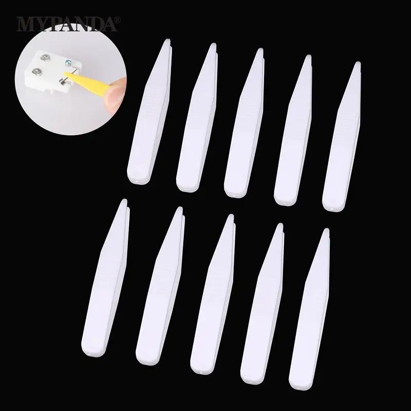 10Pcs Plastic Tweezer Child Toys Clamp Clip Forceps Tools DIY Jewelry Making