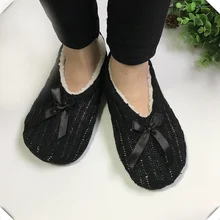 

Fuzzy Thermal Socks Women Winter Plush Non Slip Sleeping Soft Comfy Thicken Knot Casual Fluffy Floor Slippers Short Sock Female