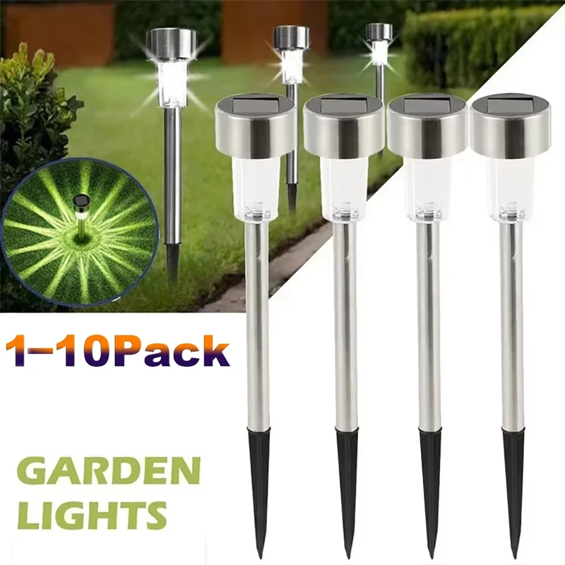 Solar Lights Outdoor Garden Lamp Solar Powered Waterproof Landscape Path LED Light for Yard Backyard Lawn Patio Decorative