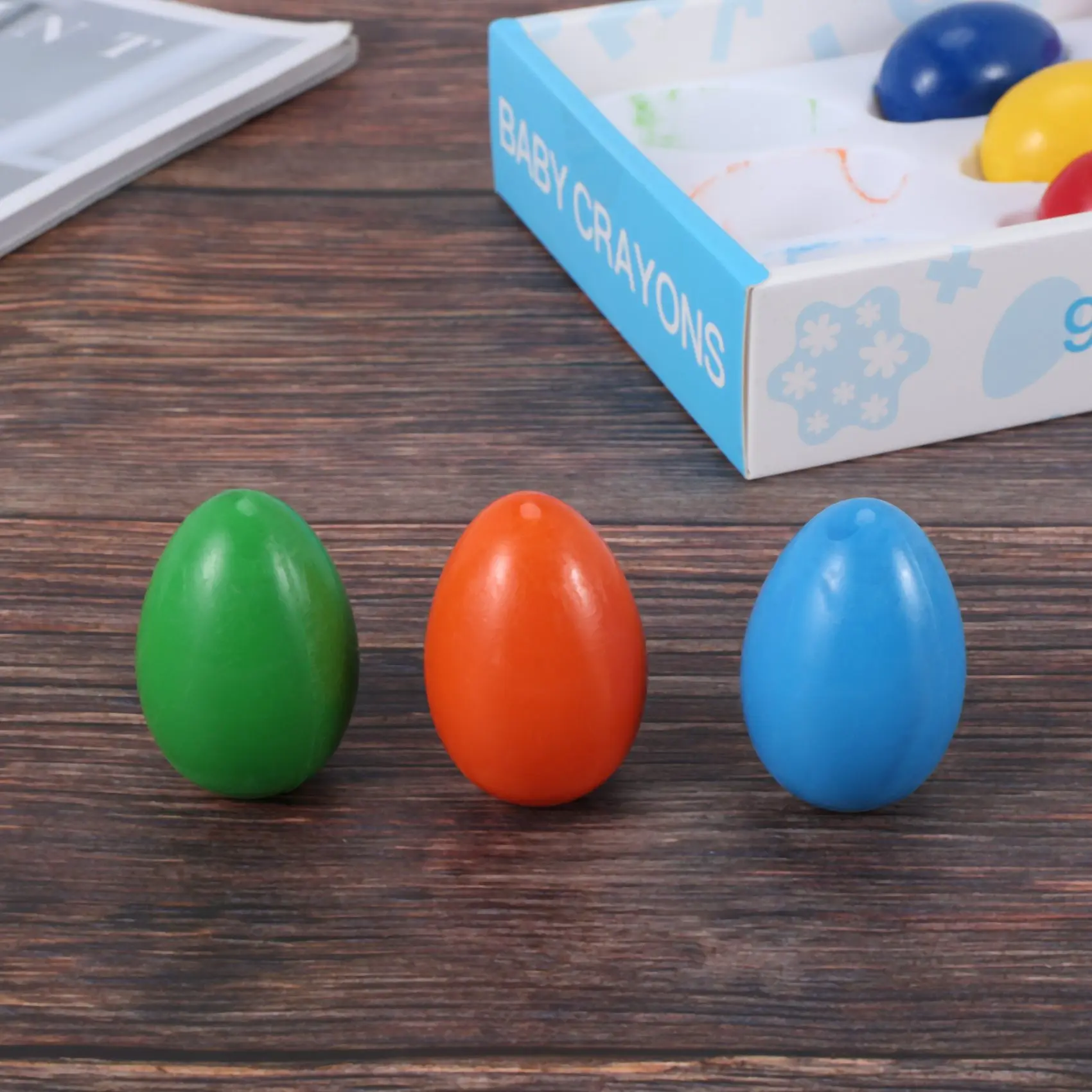 Palm Grip Egg Crayons 