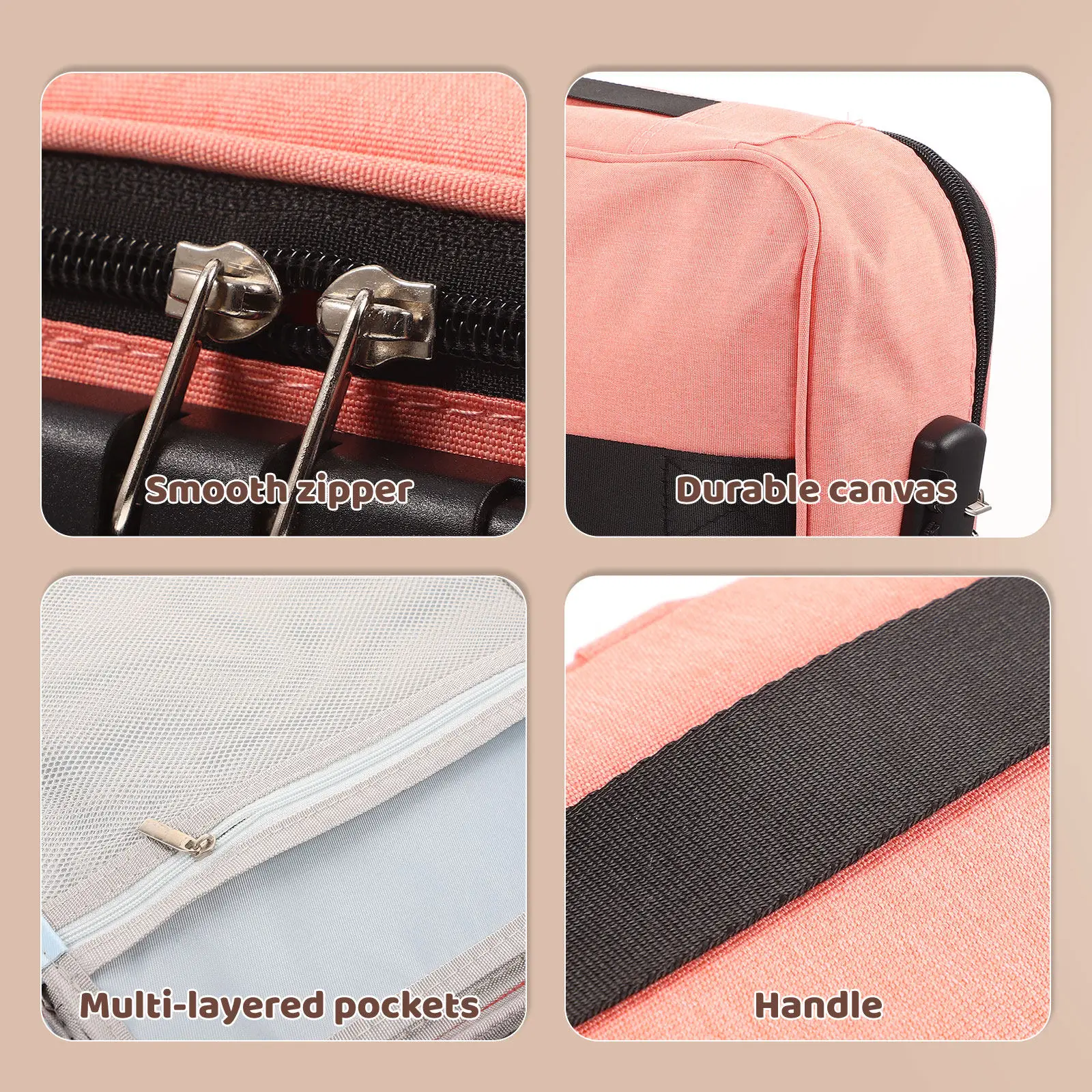 접이식 다층 문서 정리함 방수 내화 파일 보관 가방 (증명서 보관용) 학교 사무실 가정용