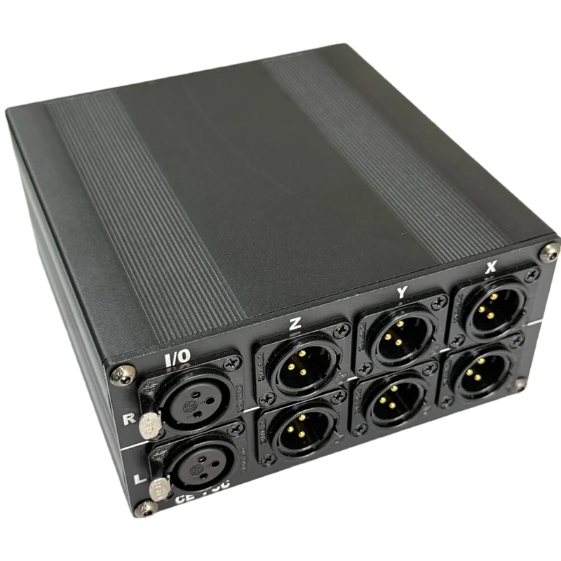 FORW-XLR 3-남성 1-여성 3방향 스테레오 오디오 스위처 3 In 1 Out 또는 1 In 3 Out 패시브 스플리터 박스 선택기