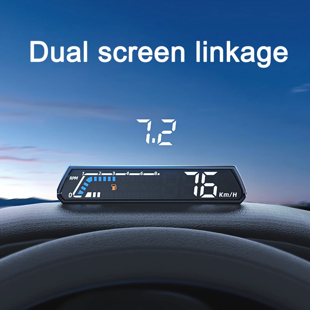 

High Quality Car Head Up Display HUD Gauge OBD2 Driving Computer Temperature Speedometer Universal Car Electronics Accessories
